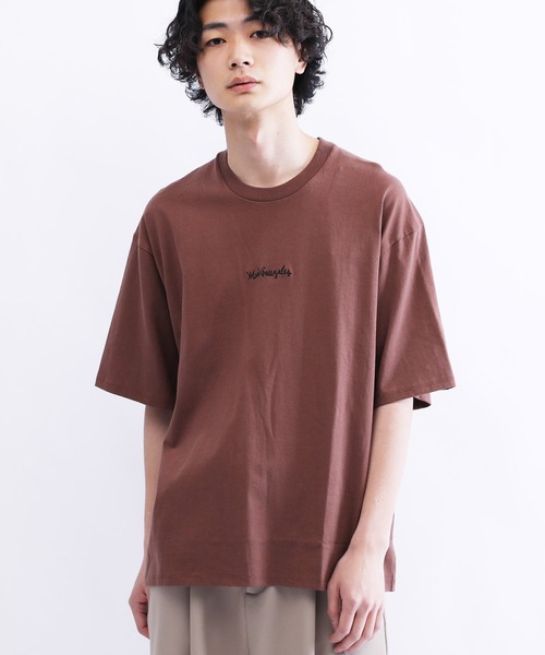 Mark Gonzales（マーク・ゴンザレス）の「Mark Gonzales / マークゴンザレス Lulu＆Arnie 別注 コラボ ビッグシルエット 刺繍 半袖T（Tシャツ/カットソー・メンズ・ホワイト/ブラック/ダークグリーン/ベージュ/ネイビー/ブラウン/ピンク/ホワイト系その他/ブラック系その他・SMALL/MEDIUM/LARGE/X-LARGE）」の6枚目の写真