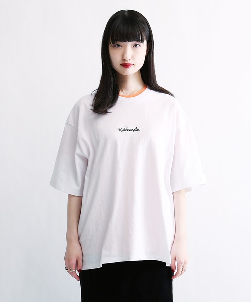 Mark Gonzales（マーク・ゴンザレス）の「Mark Gonzales / マークゴンザレス Lulu＆Arnie 別注 コラボ ビッグシルエット 刺繍 半袖T（Tシャツ/カットソー・メンズ・ホワイト/ブラック/ダークグリーン/ベージュ/ネイビー/ブラウン/ピンク/ホワイト系その他/ブラック系その他・SMALL/MEDIUM/LARGE/X-LARGE）」の20枚目の写真