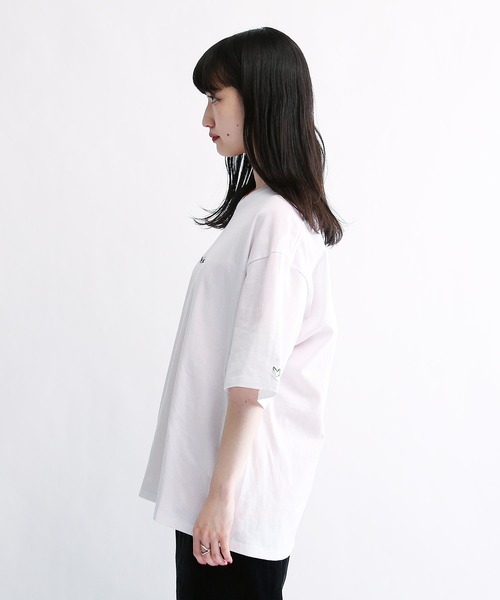 Mark Gonzales（マーク・ゴンザレス）の「Mark Gonzales / マークゴンザレス Lulu＆Arnie 別注 コラボ ビッグシルエット 刺繍 半袖T（Tシャツ/カットソー・メンズ・ホワイト/ブラック/ダークグリーン/ベージュ/ネイビー/ブラウン/ピンク/ホワイト系その他/ブラック系その他・SMALL/MEDIUM/LARGE/X-LARGE）」の19枚目の写真