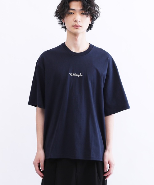 Mark Gonzales（マーク・ゴンザレス）の「Mark Gonzales / マークゴンザレス Lulu＆Arnie 別注 コラボ ビッグシルエット 刺繍 半袖T（Tシャツ/カットソー・メンズ・ホワイト/ブラック/ダークグリーン/ベージュ/ネイビー/ブラウン/ピンク/ホワイト系その他/ブラック系その他・SMALL/MEDIUM/LARGE/X-LARGE）」の16枚目の写真