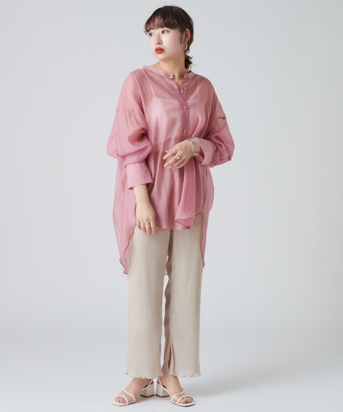 mystic（ミスティック）の「楊柳パンツ/リブ/シアー/リゾート（その他パンツ・レディース・ブラウン/ブラック/アイボリー/ライム・FREE）」の14枚目の写真