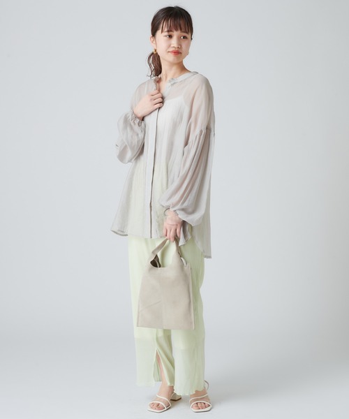 mystic（ミスティック）の「楊柳パンツ/リブ/シアー/リゾート（その他パンツ・レディース・ブラウン/ブラック/アイボリー/ライム・FREE）」の12枚目の写真