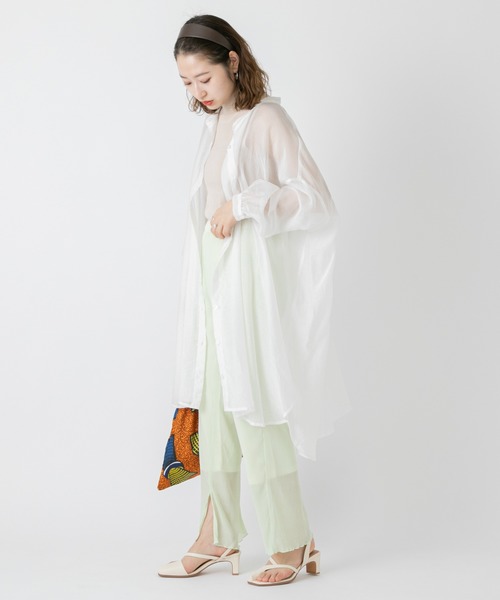 mystic（ミスティック）の「楊柳パンツ/リブ/シアー/リゾート（その他パンツ・レディース・ブラウン/ブラック/アイボリー/ライム・FREE）」の19枚目の写真