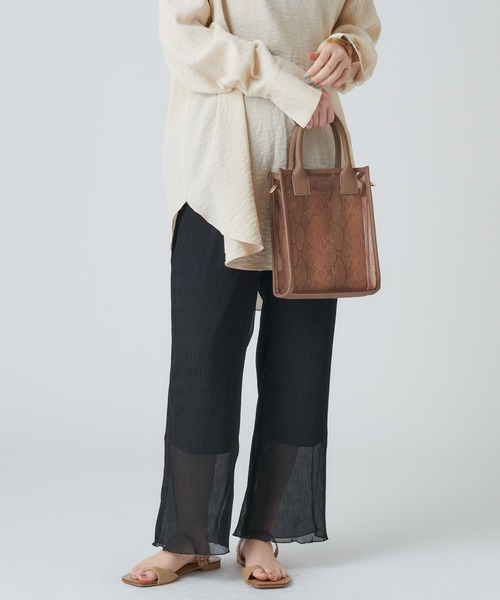 mystic（ミスティック）の「楊柳パンツ/リブ/シアー/リゾート（その他パンツ・レディース・ブラウン/ブラック/アイボリー/ライム・FREE）」の16枚目の写真