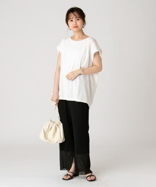 mystic（ミスティック）の「楊柳パンツ/リブ/シアー/リゾート（その他パンツ・レディース・ブラウン/ブラック/アイボリー/ライム・FREE）」の21枚目の写真