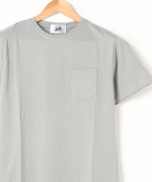 ARCHIVER(アーカイバ)の「【Bl】無地半袖ポケット付きクルーネックTシャツ(Tシャツ/カットソー・レディース・ホワイト/ブラック/ネイビー/ピンク系その他/グレー/カーキ/ピンク/イエロー系その他・MEDIUM/LARGE/X-LARGE)」の4枚目の写真