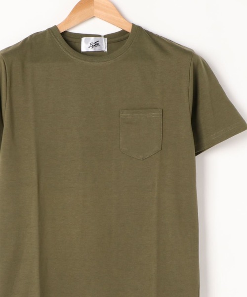 ARCHIVER(アーカイバ)の「【Bl】無地半袖ポケット付きクルーネックTシャツ(Tシャツ/カットソー・レディース・ホワイト/ブラック/ネイビー/ピンク系その他/グレー/カーキ/ピンク/イエロー系その他・MEDIUM/LARGE/X-LARGE)」の5枚目の写真