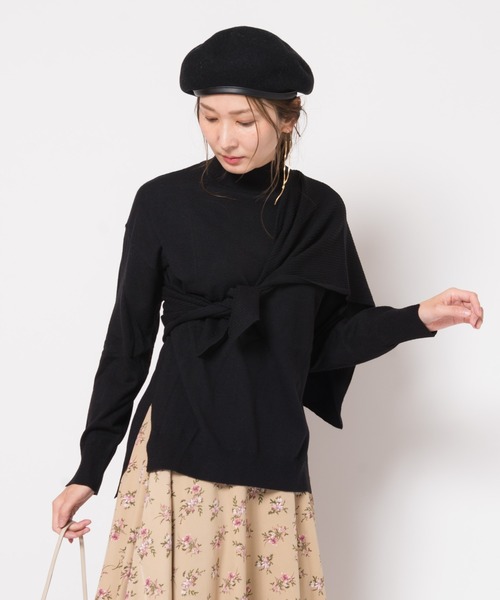 LAYMEE(レイミー)の「Norton knit / ノートンニット(ニット/セーター・レディース・ブラック/グレー/ピンク・FREE)」の5枚目の写真
