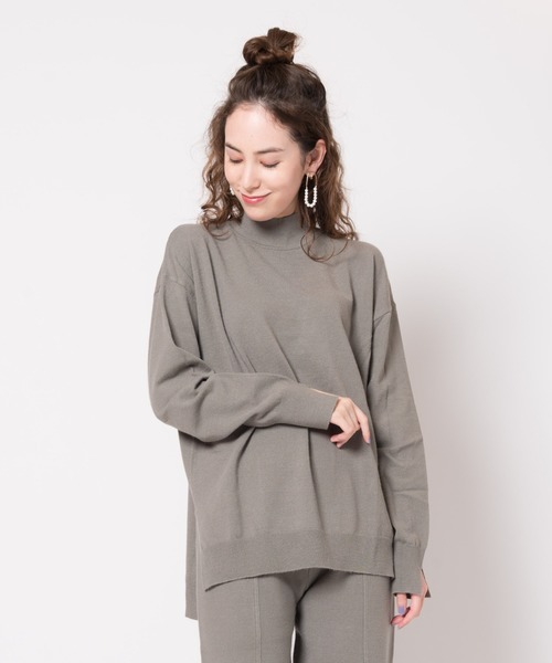 LAYMEE(レイミー)の「Norton knit / ノートンニット(ニット/セーター・レディース・ブラック/グレー/ピンク・FREE)」の10枚目の写真