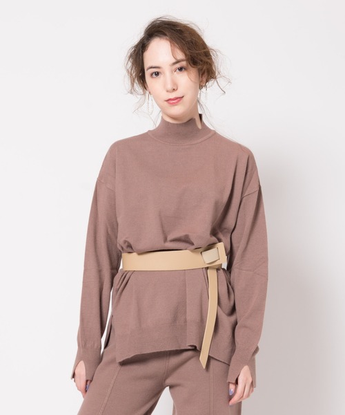 LAYMEE(レイミー)の「Norton knit / ノートンニット(ニット/セーター・レディース・ブラック/グレー/ピンク・FREE)」の7枚目の写真