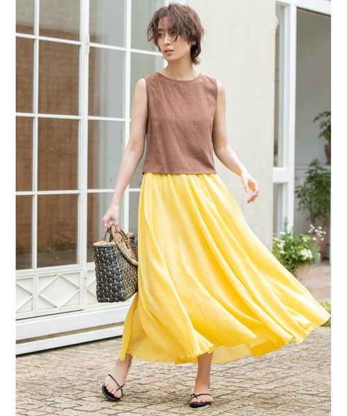 fifth（フィフス）の「楊柳カラーフレアスカート（スカート）」 - WEAR