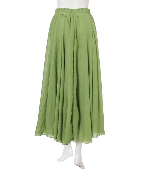 fifth(フィフス)の「楊柳カラーフレアスカート(スカート・レディース・イエロー/ブルー/グリーン・MEDIUM)」の6枚目の写真