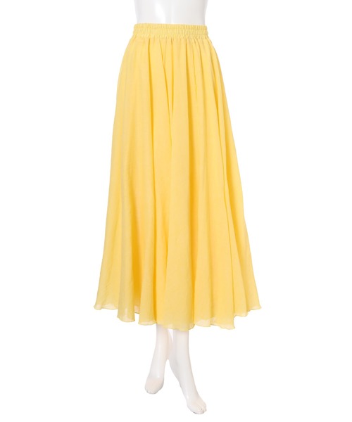fifth(フィフス)の「楊柳カラーフレアスカート(スカート・レディース・イエロー/ブルー/グリーン・MEDIUM)」の12枚目の写真