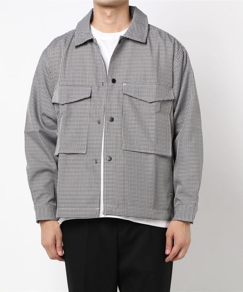 RAG MACHINE(ラグマシーン)の「【RAG MACHINE】チェックCPOジャケット(ブルゾン・メンズ・ベージュ/グレー・XL/M/L)」の2枚目の写真