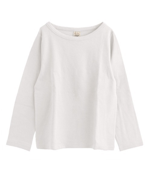 zootie（ズーティー）の「ふっくらカットソー スタンダード（Tシャツ/カットソー・レディース・ライトブルー/グリーン系その他/マスタード/オフホワイト/チャコール/ブラック/スモークピンク/グリーン/ベージュ/ホワイト/ライトグレー/ライム/モカ/ネイビー/オレンジ/ラベンダー/グレイッシュブルー/イエロー系その他/ブラウン系その他/ワインレッド・M/L）」の22枚目の写真