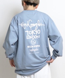 【新柄追加】 ワンポイント刺繍 / バックプリント / 袖プリント ビッグシルエットロンT カットソー メンズ レディース ユニセックス 【MARK GONZALES ARTWORK COLLECTION / マークゴンザレス】