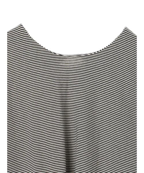 AMERICAN HOLIC（アメリカンホリック）の「バックV2WAYカットボーダープルオーバー　＊〇（Tシャツ/カットソー・レディース・ブラック/カーキ/ブルー/アイボリー/モカ・FREE）」の17枚目の写真