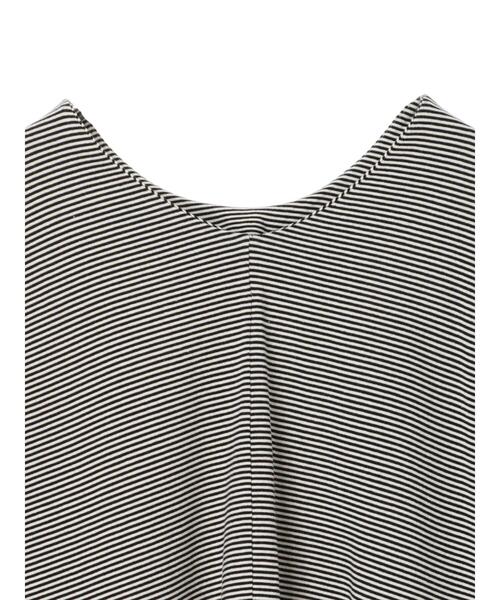AMERICAN HOLIC（アメリカンホリック）の「バックV2WAYカットボーダープルオーバー　＊〇（Tシャツ/カットソー・レディース・ブラック/カーキ/ブルー/アイボリー/モカ・FREE）」の20枚目の写真