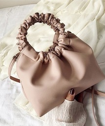 フリルハンドルショルダーバッグ