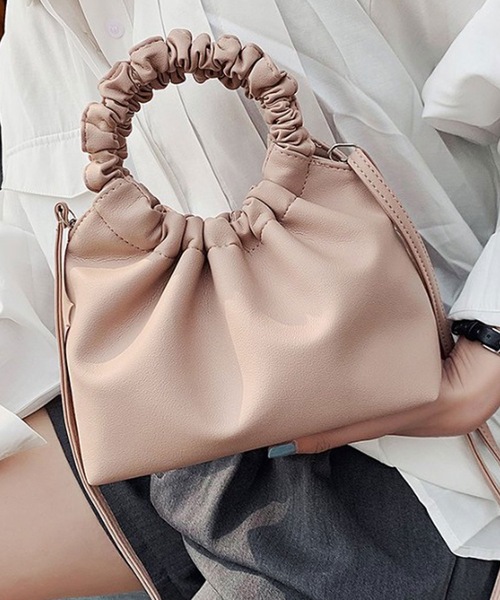 LUGG NAGG（ラグナグ）の「フリルハンドルショルダーバッグ（ショルダーバッグ・レディース・ブラック/ベージュ/ブラウン/ピンクベージュ・FREE）」の8枚目の写真