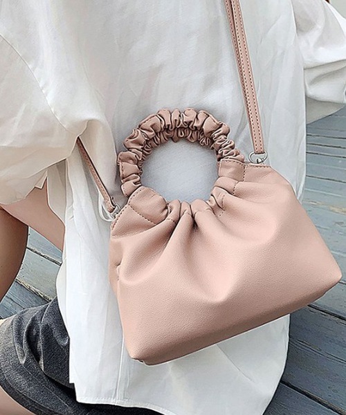 LUGG NAGG（ラグナグ）の「フリルハンドルショルダーバッグ（ショルダーバッグ・レディース・ブラック/ベージュ/ブラウン/ピンクベージュ・FREE）」の9枚目の写真