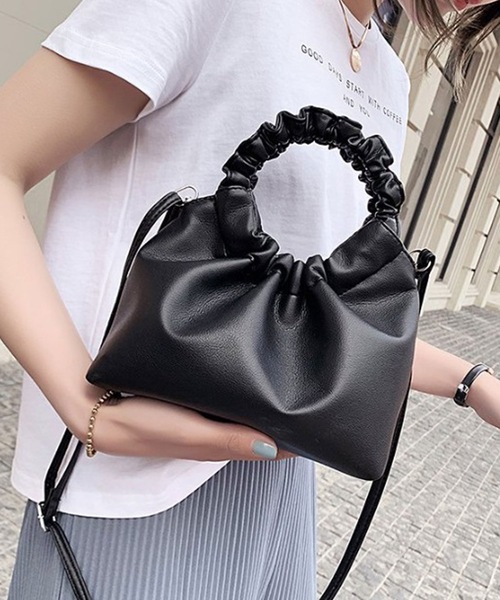 LUGG NAGG（ラグナグ）の「フリルハンドルショルダーバッグ（ショルダーバッグ・レディース・ブラック/ベージュ/ブラウン/ピンクベージュ・FREE）」の11枚目の写真