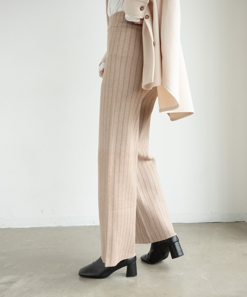 Aunt Marie's(アントマリーズ)の「ジャガードニットパンツ / AuntMarie’s(その他パンツ・レディース・ブラウン/ベージュ・FREE/SMALL)」の21枚目の写真