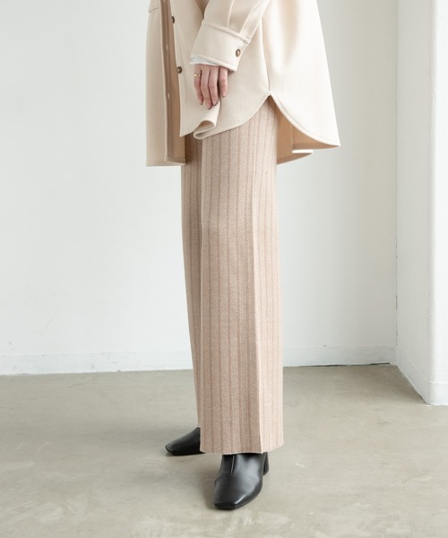 Aunt Marie's(アントマリーズ)の「ジャガードニットパンツ / AuntMarie’s(その他パンツ・レディース・ブラウン/ベージュ・FREE/SMALL)」の14枚目の写真