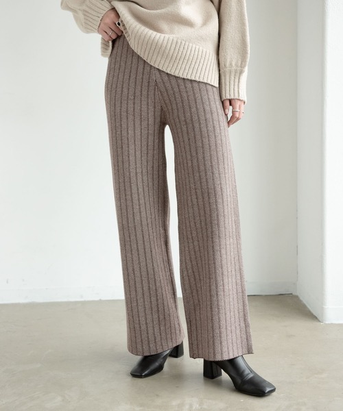 Aunt Marie's(アントマリーズ)の「ジャガードニットパンツ / AuntMarie’s(その他パンツ・レディース・ブラウン/ベージュ・FREE/SMALL)」の15枚目の写真