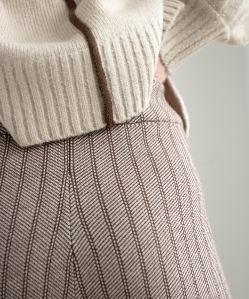 Aunt Marie's(アントマリーズ)の「ジャガードニットパンツ / AuntMarie’s(その他パンツ・レディース・ブラウン/ベージュ・FREE/SMALL)」の4枚目の写真