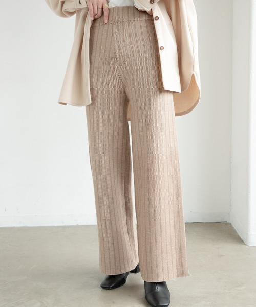 Aunt Marie's(アントマリーズ)の「ジャガードニットパンツ / AuntMarie’s(その他パンツ・レディース・ブラウン/ベージュ・FREE/SMALL)」の13枚目の写真