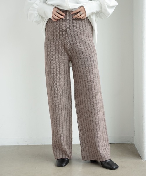 Aunt Marie's(アントマリーズ)の「ジャガードニットパンツ / AuntMarie’s(その他パンツ・レディース・ブラウン/ベージュ・FREE/SMALL)」の18枚目の写真