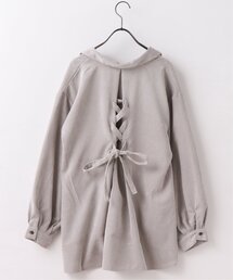 RAY CASSIN（レイカズン）の「コーデュロイバックリボンシャツ（シャツ/ブラウス・レディース）」