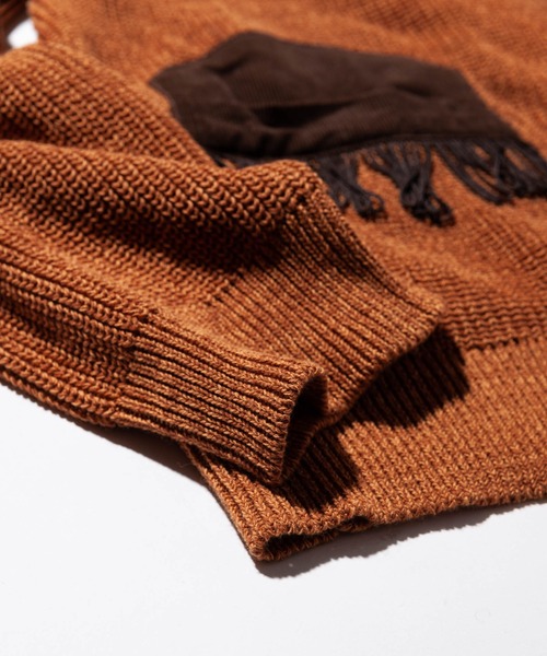 glamb（グラム）の「Fringe piping knit / フリンジパイピングニット（ニット/セーター・メンズ・ブラック/ブラウン・S/M/L）」の7枚目の写真