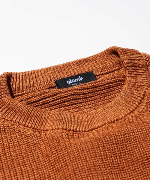 glamb（グラム）の「Fringe piping knit / フリンジパイピングニット（ニット/セーター・メンズ・ブラック/ブラウン・S/M/L）」の8枚目の写真