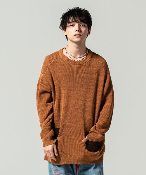 glamb（グラム）の「Fringe piping knit / フリンジパイピングニット（ニット/セーター・メンズ・ブラック/ブラウン・S/M/L）」の11枚目の写真