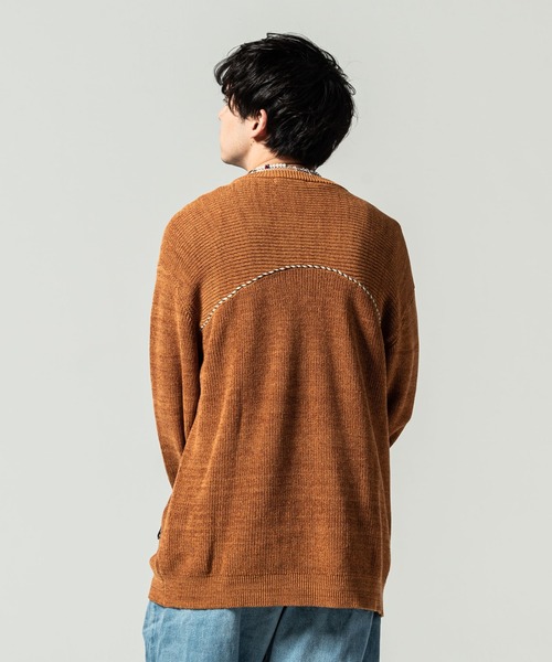 glamb（グラム）の「Fringe piping knit / フリンジパイピングニット（ニット/セーター・メンズ・ブラック/ブラウン・S/M/L）」の13枚目の写真