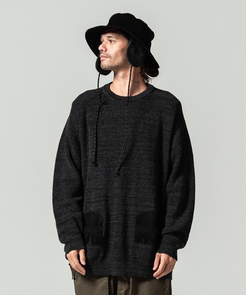 glamb（グラム）の「Fringe piping knit / フリンジパイピングニット（ニット/セーター・メンズ・ブラック/ブラウン・S/M/L）」の14枚目の写真