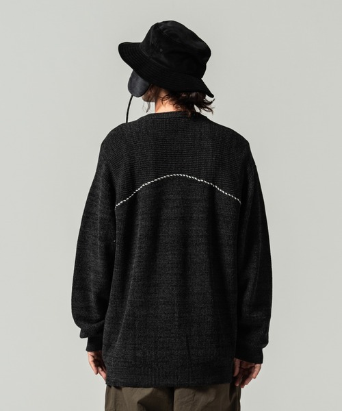 glamb（グラム）の「Fringe piping knit / フリンジパイピングニット（ニット/セーター・メンズ・ブラック/ブラウン・S/M/L）」の16枚目の写真