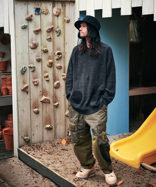 glamb（グラム）の「Fringe piping knit / フリンジパイピングニット（ニット/セーター・メンズ・ブラック/ブラウン・S/M/L）」の17枚目の写真