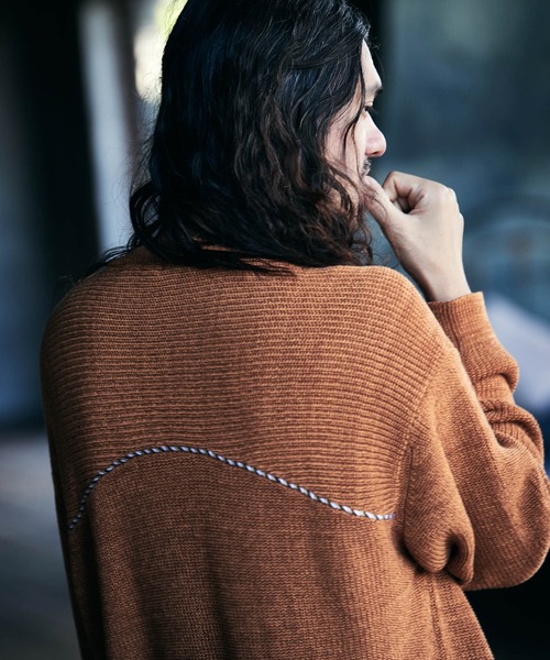 glamb（グラム）の「Fringe piping knit / フリンジパイピングニット（ニット/セーター・メンズ・ブラック/ブラウン・S/M/L）」の19枚目の写真