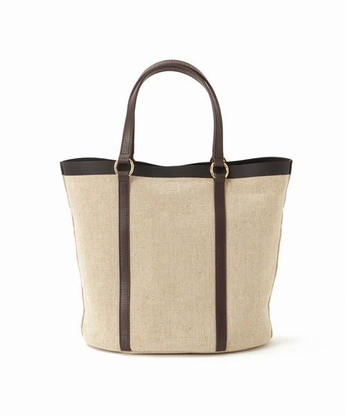 SLOBE IENA（スローブイエナ）の「SLOBE IENA 2wayキャンバストートバッグ◆（トートバッグ・レディース・ホワイト/ブラウン・FREE）」の20枚目の写真