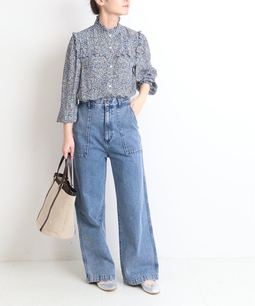 SLOBE IENA（スローブイエナ）の「SLOBE IENA 2wayキャンバストートバッグ◆（トートバッグ・レディース・ホワイト/ブラウン・FREE）」の22枚目の写真