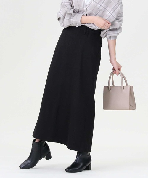 RAG MACHINE（ラグマシーン）の「【RAG MACHINE】「nobee」 楽伸びフレアスカート（スカート・レディース・ブラック×ホワイト/ブラック・S/M）」の6枚目の写真