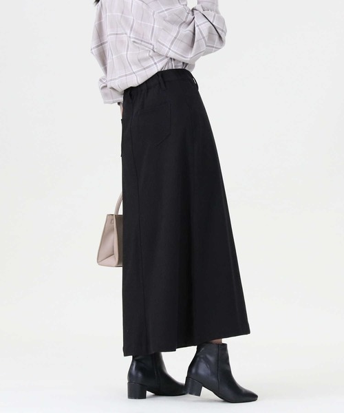 RAG MACHINE（ラグマシーン）の「【RAG MACHINE】「nobee」 楽伸びフレアスカート（スカート・レディース・ブラック×ホワイト/ブラック・S/M）」の7枚目の写真