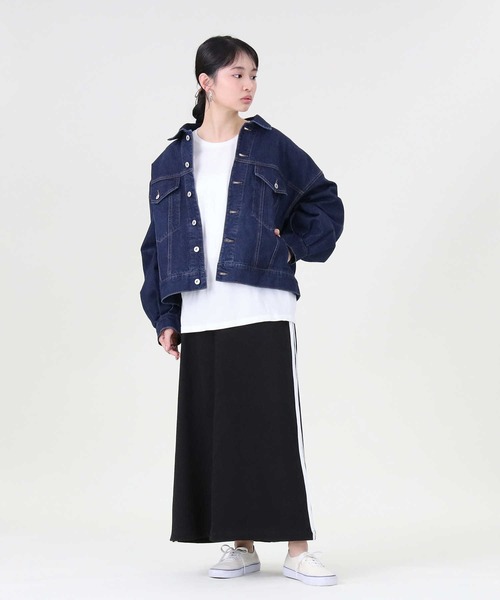 RAG MACHINE（ラグマシーン）の「【RAG MACHINE】「nobee」 楽伸びフレアスカート（スカート・レディース・ブラック×ホワイト/ブラック・S/M）」の13枚目の写真