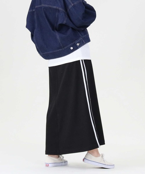 RAG MACHINE（ラグマシーン）の「【RAG MACHINE】「nobee」 楽伸びフレアスカート（スカート・レディース・ブラック×ホワイト/ブラック・S/M）」の15枚目の写真