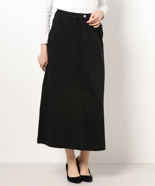 RAG MACHINE（ラグマシーン）の「【RAG MACHINE】「nobee」 楽伸びフレアスカート（スカート・レディース・ブラック×ホワイト/ブラック・S/M）」の12枚目の写真