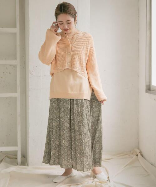 ITEMS URBANRESEARCH（アイテムズ アーバンリサーチ）の「マルチWAYニットセット（ニット/セーター・レディース・パープル系その他/ベージュ系その他/ベージュ・FREE）」の8枚目の写真