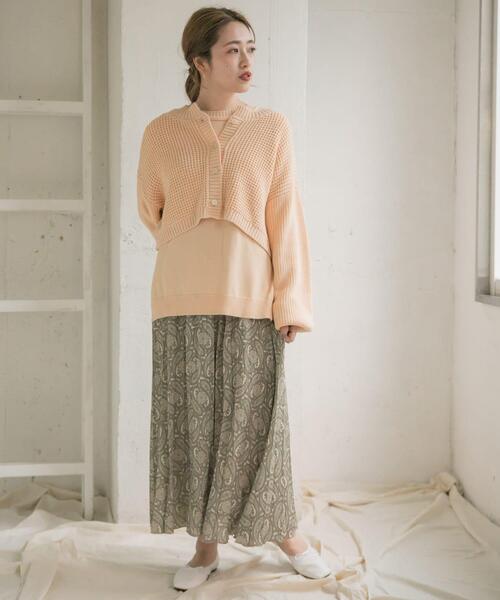 ITEMS URBANRESEARCH（アイテムズ アーバンリサーチ）の「マルチWAYニットセット（ニット/セーター・レディース・パープル系その他/ベージュ系その他/ベージュ・FREE）」の10枚目の写真